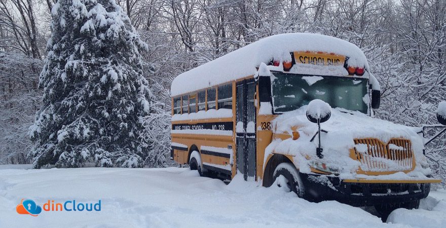 How to Minimize the Impact of Snow Days in K-12- dinCloud