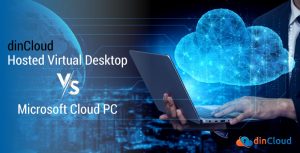 dinCloud Hosted Virtual Desktop v/s Microsoft Cloud PC